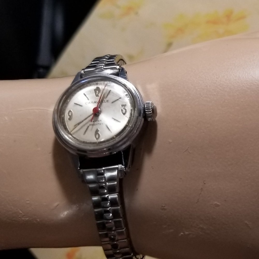 Lovely Caravelle Wind Up Watch Working - image 8